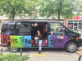 happy hippy jew bus